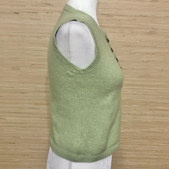 Green Button-Up Women's Cardigan - Picture 8 of 11